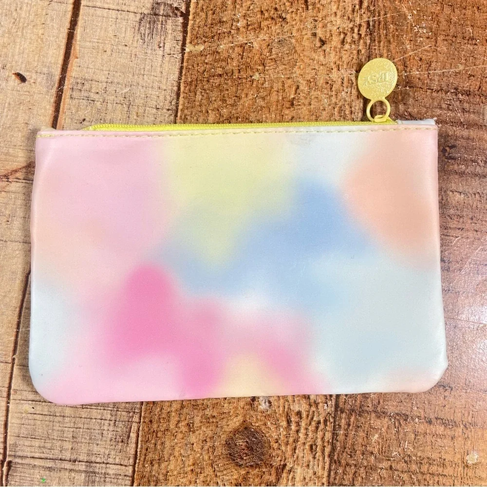 Ipsy Marble Pastel Watercolor Soft Pink Girly Feminine Makeup Bag Bundle
